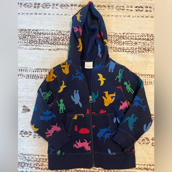Hanna Andersson Other - NWOT Hanna Andersson make believe print zip-up hooded cotton sweathshirt size 3